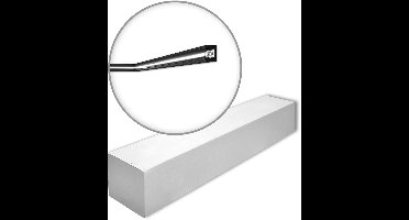 NMC IL12 BLACK-box WALLSTYL Noel Marquet 1 doos 30 stukken Kroonlijst Indirecte verlichting modern design zwart | 60 m