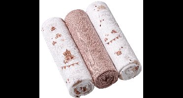 Baby Ono Bamboo Teddy Beige 3 Stuks Hydrofiel Luiers