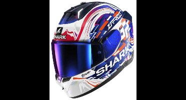 SHARK Skwal i3 Replica Zarco GP De Fce Wit Violet Blauw WVB - Maat M - Helm
