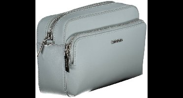 Calvin Klein - Dames Handtas - Jasnoniebieski - Verstelbare Schouderriem - Polyester