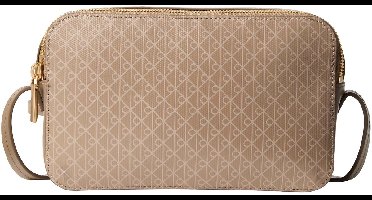 Calvin Klein Emblem - Schoudertas 21 cm (desert taupe aop)