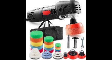 Core® Polijstmachine - Poetsmachine Auto Met 6 Snelheden - 6 Polijstschijven – Zwart - ‎45cm x 19cm x 16cm