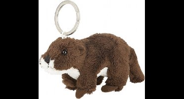 Ravensden Pluche knuffel sleutelhanger - 2x - otter knuffel - 10 cm - knaagdier sleutelhanger