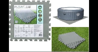 Bestway - zwembadtegels - 50x50 cm - foam tegels - grijs