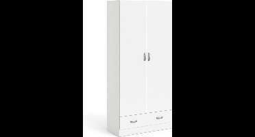 Giga Living Kledingkast Space - Wit - 79x36x170cm