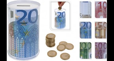5 eurobiljet spaarpot 13 cm