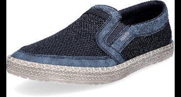 Rieker herenschoen slip-on blauw