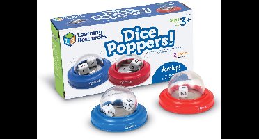 Dice poppers / dobbelsteen gooiers (set van 2 st.)