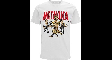 Metallica - Load Chavez Cartoon Heren T-shirt - 2XL - Wit