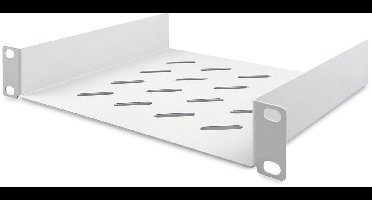 Digitus DN-10-TRAY-2 10 inch Apparaatbodem voor patchkast Met luchtsleuven, Geperforeerd Geschikt voor kastdiepte: vana