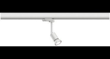 Paulmann 95528 ProRail3 railsysteem voor verlichting, Purell GU10 railspot, max. 10W, 230V, wit, plafondrail, metaal en kunststof