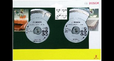Bosch diamantschijf - 115 mm - Voor tegels en bouwmaterialen