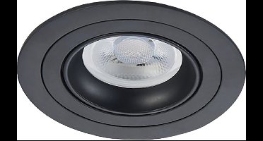 Warmglow inbouwspot Norton -Rond Zwart -Philips Warm Glow -Dimbaar -3.7W -Philips LED