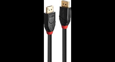 LINDY 41168 DisplayPort-kabel DisplayPort Aansluitkabel DisplayPort-stekker, DisplayPort-stekker 7.50 m Zwart Vergulde