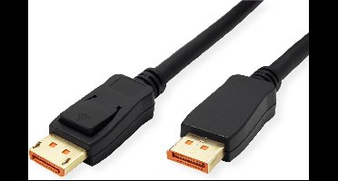 ROLINE DisplayPort-kabel, v2.1, 16K, DP M - M, zwart, 3 m