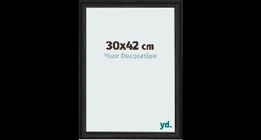 Your Decoration - Fotolijst 30x42 cm - MDF - Zwart Houtnerf - Lazio