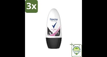 3 x Rexona - Invisible Pure - Deo Roller - Anti-transpirant - Anti-perspirant - 50 ml - Grootverpakking - Anti-transpirant - Deodorant - Langdurige Bescherming - Onzichtbare Deodorant - Frisse Geur