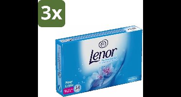 Lenor - Droogtrommeldoekjes - Aprilfris - Textielverfrisser - 34 Doekjes - Bulkverpakking - 3 stuks