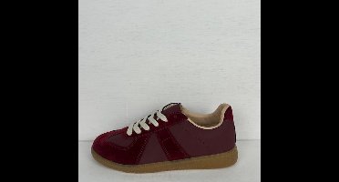 Gave sneakers met lage retrozool wine Rood / 38