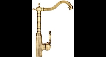 Ronte - Mengkraan in antieke retro-stijl voor keuken en badkamer met enkele handgreep in gouden afwerking