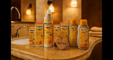 Weleda Baby Cadeauset Luxe en Complete Verzorging met Tandjes bewaardoos – Luxe Verzorgingsset | Wellness Giftbox | Verwen Cadeaupakket voor Baby's