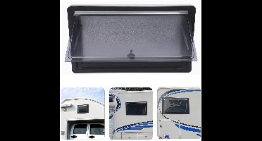 Caravanraam – Camperraam – Uitzetraam – Schuifraam – Ventilatieraam – Aluminium Frame – 900x500mm – 70° Verstelbare Opening – Duurzaam Geïsoleerd