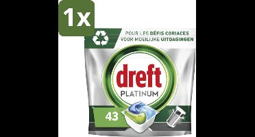 Dreft Platinum - All In One - Vaatwascapsules - 43 Afwasbeurten - 1 stuk
