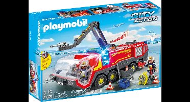 PLAYMOBIL City Action Luchthavenbrandweerwagen met licht en geluid - 71371