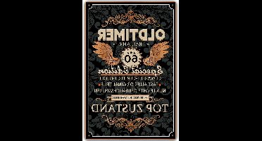 Metalen bord - Verjaardagscadeau 60 jaar - Oldtimer Thema - Decoratieve Vintage Wanddecoratie