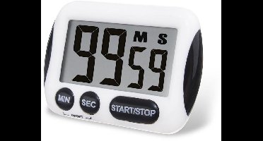 Orion - Elektronische Keuken Timer - LCD Display - Draagbaar - Wit/Zwart
