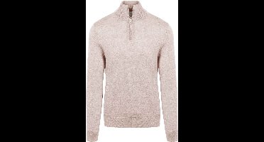King Essentials The Michael Half Zip Pull Merino Greige - Maat L - Heren - Pullovers