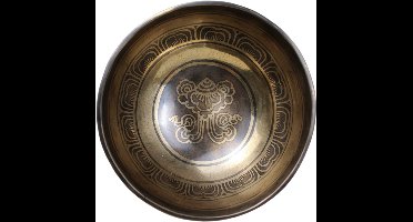 Klankschaal bewerkt 15-16 cm