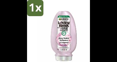 1 x Garnier - Loving Blends Rice Water Infusion - Conditioner - Glans & Zachtheid - Lang Haar - 250 ml - Rice Water Conditioner - Haar Glans - Haar Zachtheid - Haar Versterking - Haar Verzachting