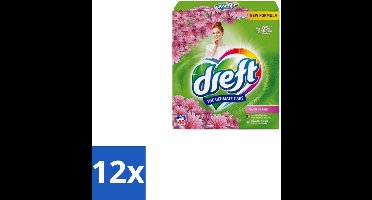 12 x Dreft – Touch Pink – Poeder Wasmiddel – 2,6 kg – 40 wasbeurten - Wasmiddel Poeder - Wasmiddel Voor Kleding - Frisheid Wasmiddel - Kleurbescherming Wasmiddel - Anti-kreukwerking