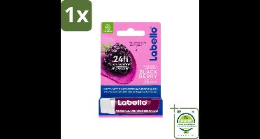 1 x Labello – Lippenbalsem – Blackberry Shine – Lippenbalsem – Shea Boter & Jojoba Olie – 5,5 ml - Lippenbalsem - Hydratatie - Glans - Voeding - Shea Boter