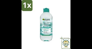 1 x Garnier - SkinActive - Micellair Reinigingswater - Hyaluronzuur & Aloe Vera - 400 ml- Micellair Reinigingswater - Gezichtsreiniging - Hyaluronzuur - Aloë Vera - Make-up Verwijderen