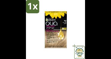 1 x Garnier - Olia 9 - Haarkleuring - Zeer Lichtblond - Zonder Ammoniak - Intense Langhoudende Kleur- Haarkleuring - Permanent Haarkleuring - Zonder Ammoniak - Grijsdekking - Intense Kleur