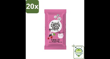 20 x Marcel's Green Soap - Schoonmaakdoekjes - Patchouli & Cranberry - Natuurlijk schoon - 60 Doekjes - Grootverpakking - Schoonmaakdoekjes - Biologisch Afbreekbaar - Natuurlijke Schoonmaak - Milieuvriendelijk - Viscose