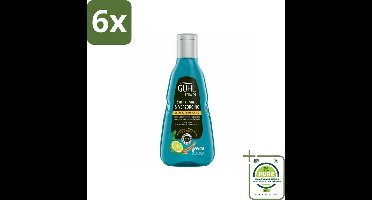 Guhl - 3-in-1 Shampoo - Freshness & Care Man - 250 ml - Voordeelverpakking - 6 stuks - Haarverzorging mannen - Shampoo voor mannen