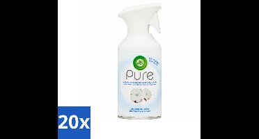 Air Wick - Spray - Zachtheid Van Katoen - Luchtverfrisser - 250 ml - Bulkverpakking - 20 stuks