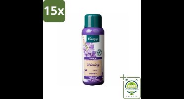 15 x Kneipp - Badschuim - Lavendel - Bloemige geur - 400 ml - Grootverpakking - Badschuim Lavendel - Ontspannend Bad - Lavendel Geur - Zachte Huid - Vegan Badschuim