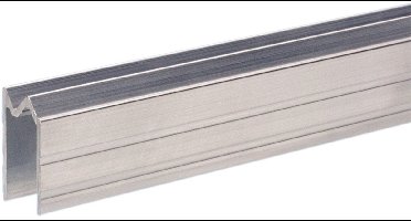 Adam Hall 6102 ALT Aluminium Hybrid Lid Location for 7 mm Material wit Aluminium dekselprofiel zonder afschuining 1 meter