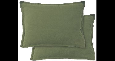 Matt & Rose Set Kussenslopen Sauge - (2x) 50 x 70 cm - 100% Linnen