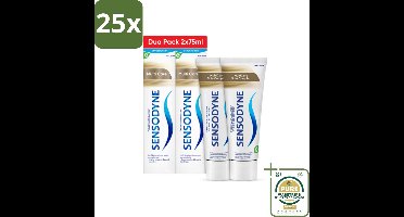 25 x Sensodyne - Tandpasta - Multi Care - Complete Zorg - Duopack - 2 x 75 ml - Grootverpakking - Gevoelige Tanden - Tandpasta - Tandvlees - Fluoride - Gevoeligheid