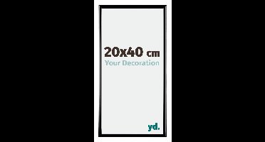 Your Decoration - Fotolijst 20x40 cm - Kunststof - Zwart Hoogglans - Bordeaux