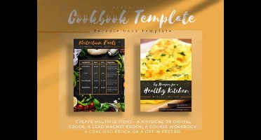 Recipe Book - Cookbook Template in Canva