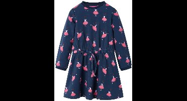 vidaXL - Kinderjurk - 128 - marineblauw