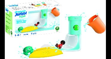 PLAYMOBIL JUNIOR AQUA - Waterval Tank met Glijbaan - Duurzaam Badspeelgoed met Glijbaan en Waterval - 71775