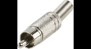 Valueline CC-010 Rca Plug + Prt. Metaal Verguld Rood