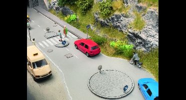 NOCH 0014388 H0 set verkeerseilanden Lasercut bouwpakket